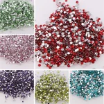 1000 pièces Non correcteurs strass 2/3/4mm résine ronde Flatback cristal strass bricolage Nail Art bijoux vêtement décorations colle sur