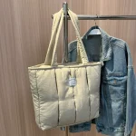 Sac à main rembourré en coton pour femmes, fourre-tout de luxe de styliste, sacs à bandoulière matelassés, sac de shopping, bourse Bolsa Hobo