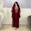 robe de soirée arabe saoudienne pour femmes abaya musulman diamant hijab robes ensemble 2 pièces robes mujer marocain caftan abayas robe
