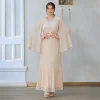 Élégant winkle abayas pour femmes diamants robe de soirée musulman abaya dubaï caftan eid djellaba islamique jalabiya femme robe
