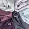 hijab plissé en satin et mousseline de soie pour femme musulmane, Écharpe de luxe, bandana, bandeau de sauna, châle chic, turban