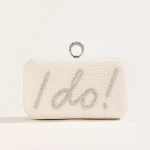 Je fais lettre sacs de soirée pour femmes pochettes de mariée perles perles sac à main de fête de mariage à la mode concepteur chaîne épaule sac à main