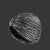 turban musulman pliable en polyester multicolore pour femmes, ruban enveloppant, double couche, foulard de tête, nouvelle collection