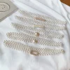 jowomen's elastic belt with diamond decoration, large pearl waist, all match skirt, fashion casual fraîchement design, gothic girdle