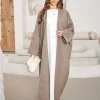 abaya cardigan en lin brodé pour femmes musulmanes, vêtements islamiques, kimono populaire, modeste, nouvelle collection 2024