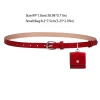portable style coréen femmes taille sac pu rouge ceinture taille sac petit sac rétro femmes ceinture sac femmes
