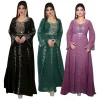 2025 Abayas pour femmes dubaï luxe africain musulman Robe de mode Caftan Marocain robes de soirée Boubou Robe Djellaba Femme