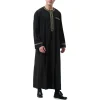 mode musulmane hommes jubba thobes arabe pakistan dubaï caftan abaya robes vêtements islamiques arabie saoudite noir longue robe chemisier