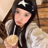 1 pièces bandeaux noirs pour femmes sans glissement doux accessoires de cheveux étoiles bandeau pour femmes yoga entraînement