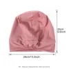 femmes doux satin doublure musulman turban chapeau casquette de sommeil cancer chimio chapeau bonnet bandeau perte de cheveux bonnet arabe inde casquettes