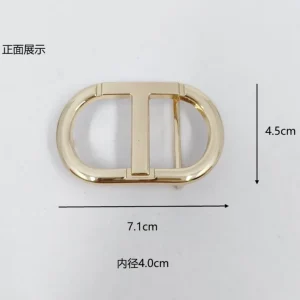 Ceinture Dorée en Alliage de Zinc pour Homme, Style Classique, Polyvalent, Accessoires de Vêtements Décontractés, 4.0cm