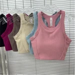 Gilet de sport de Yoga en forme de I pour femmes, une pièce respirante, Fitness, course à pied, haut d&rsquo;entraînement, soutien-gorge pour toutes les saisons