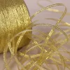 ruban en satin de soie à paillettes or argent, 10 mètres, 3mm, décoration de fête, de mariage, de maison, emballage cadeau, matériel de bricolage de noël et d'halloween