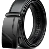 Ceinture trempée automatique pour homme, ceinture de luxe noire, haute qualité, 110cm, 120cm, 130cm
