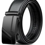 Ceinture trempée automatique pour homme, ceinture de luxe noire, haute qualité, 110cm, 120cm, 130cm