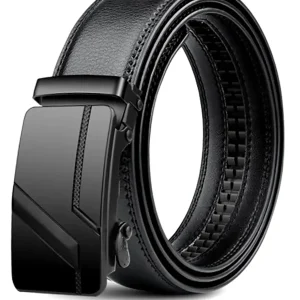 Ceinture trempée automatique pour homme, ceinture de luxe noire, haute qualité, 110cm, 120cm, 130cm