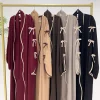 ramadan eid ouvert papillon noeud kimono abaya damen dubaï luxe islam musulman robe modeste femmes kebaya caftan robe femme musulman
