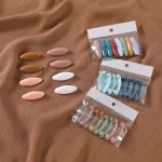 8 pièces/ensemble haute qualité couleur unie broche en plastique aiguille élégamment écharpe accessoire épingle de sûreté fixer écharpe Hijab broche