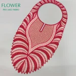 Strass africain décolleté Guipure broderie rose nigérian femmes mariée robe de mariée bricolage accessoires