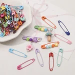 Épingles de sûreté en fer peintes par pulvérisation, 20 pièces/lot, épingles colorées pour vêtements, couture, artisanat, bijoux, accessoires de fabrication de vêtements, nouvelle collection