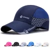 Casquette de Baseball de sport respirante à séchage rapide, casquette à visière Ultra fine avec protection solaire, casquette de Baseball en maille unisexe
