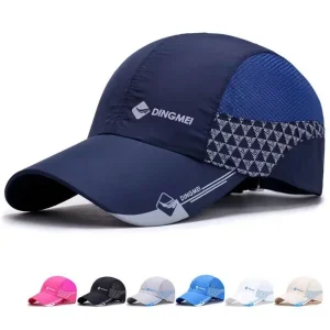 Casquette de Baseball de sport respirante à séchage rapide, casquette à visière Ultra fine avec protection solaire, casquette de Baseball en maille unisexe