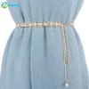 ● ceinture en perles pour femmes, 1 pièce, élégante, chaîne de taille, boucle élastique, chaîne de perles, accessoires pour vêtements féminins
