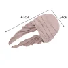 couleur unie froissé femmes hijab mode musulmane dames turban bonnet longue queue tête enveloppement foulard chapeaux indiens