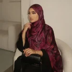 Nouveau Design offre spéciale imprimé Hijabs en mousseline de soie Satin musulman Premium Ombre marbre eau impression châle Hijab foulards