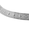 ceinture en métal argenté avec structure carrée, bandes de taille cool, environnement classique pour femmes, luxe pour petite amie, hommes