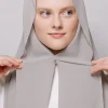 hijab instantané en mousseline de soie avec boucle magnétique, couleur unie, écharpe musulmane pour femme, turban islamique, bandeau à la mode, châle, nouvelle collection