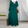 mode à manches longues musulman maxi robes pour les femmes arabie saoudite dubaï abaya fête décontracté robe à paillettes décontracté caftan marocain