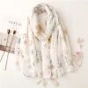 Viscose douce coton gland châle imprimé fleuri Hijab pour femme musulman décontracté longue écharpe décorer dames bandeau enveloppes 190*90 cm Viscose douce coton gland châle imprimé fleuri Hijab pour femme musulman décontracté longue écharpe décorer dames bandeau enveloppes 190*90 cm
