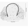 voile noir maille voile bandeau années 1920 casque cage à oiseaux mariée mariage thé fête fascinateur pour les femmes