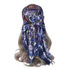 foulards en soie femmes marque de luxe mode d'été paisley concepteur tête/écharpe de cheveux hijab bandana cheveux foulard femme bandeau