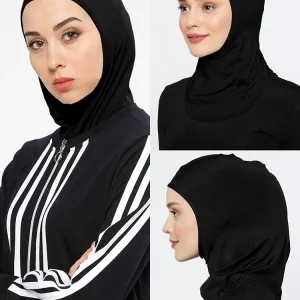 Sport musulman intérieur Hijab casquettes sous-écharpe couvre-chef femmes foulard islamique sous-écharpe Hijab écharpe chapeau casquette os Bonnet