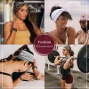 bandeaux de yoga pour femmes, larges, épais, extensibles, style boho, turban africain noué, bandeaux léopard