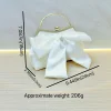 pochette de mariage blanche à nœud papillon, sac à main pour banquet, dîner féerique, pochette pour robe haute, sacs à chaîne, 2025