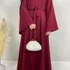 abayas musulmanes pour femmes, kaftan classique noir vert, robes hijab, vêtements islamiques, robe modeste, robe de prière eid