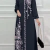 zanzea robe longue vintage pour femme musulmane, abaya, hijab, bohème, imprimé floral, dubaï, turquie, automne 2025