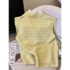 gilet avec nœud en dentelle pour femme, pull superposé extérieur, nouvelle collection automne 2025