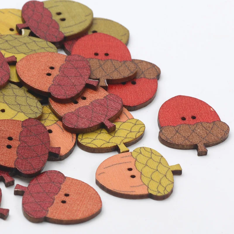 Boutons en bois de pomme de pin Vintage, 20 pièces, vêtements pour enfants, couture décorative, embellissement, accessoires de couture, fournitures de bricolage