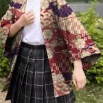 Kimono Traditionnel Japonais Confortable et Respirant pour Femme, Vêtement Imprimé de Style Traditionnel, Cardigan d&rsquo;Été