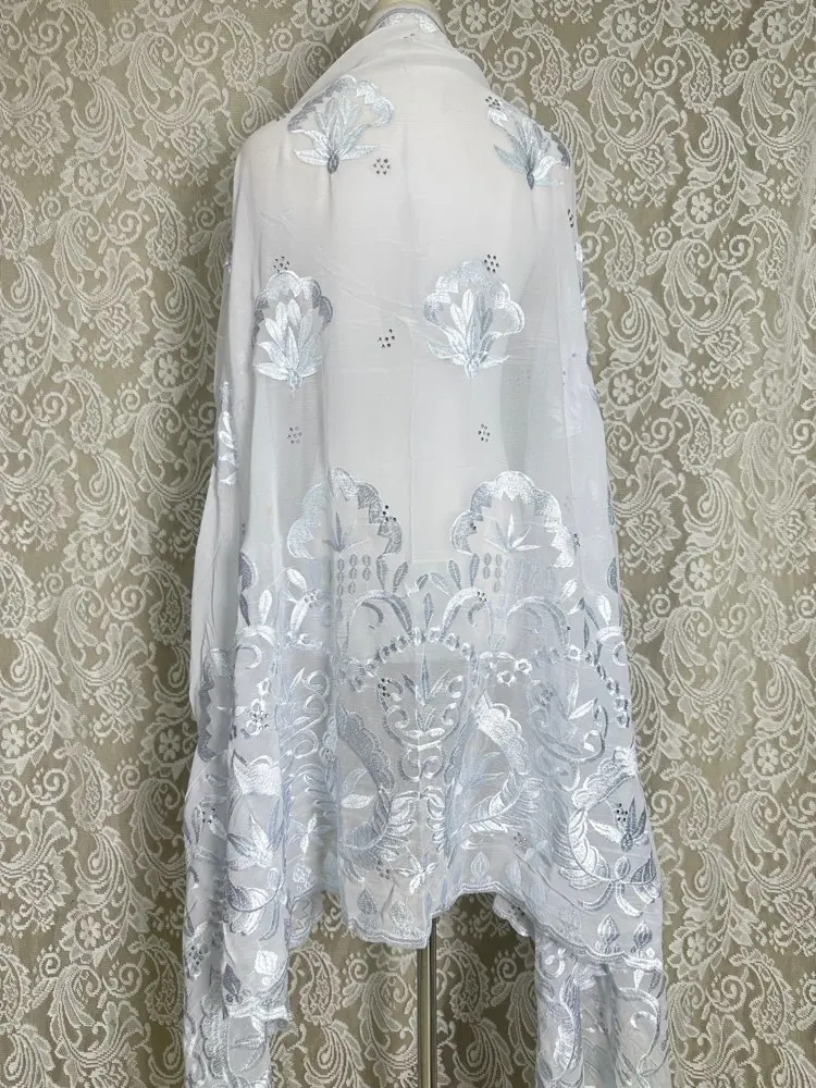 Écharpe hijab musulmane africaine, vente en gros, 2m x 1m, châle en mousseline de soie traditionnel floral élégant et respirant, bon marché pour femmes, prière afrique