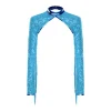 femmes paillettes châles boléro fête scène danse performance accessoire mini manteaux à manches longues avec gland haussements d'épaules châles cardigan