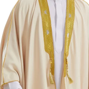 Musulmane Hombre Ramadan Abayas pour vêtements de prière hommes Kebaya ouvert Kimono musulman Abaya turquie arabe Islam Djellaba Homme Robe