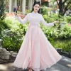 robe traditionnelle chinoise hanfu moderne pour femmes, kimonos mujer, style de la dynastie tang, hanbok cosplay, robe de princesse féerique, costume blanc
