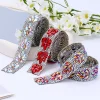 garniture en strass, ruban perlé en cristal, maille scintillante, garniture appliquée pour robe, couture, décoration de mariage, artisanat diy