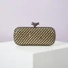 pochettes pour femmes soirée mariage chic tissé sac à bandoulière formel en cuir pu sacs à main de créateur sac à main pour femmes 2 tailles