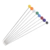 Épingles à coudre de 38mm, 100/250/500 pièces, broches de poussée à tête sphérique en perle, droites pour la confection de bijoux, bricolage, outils de couture
